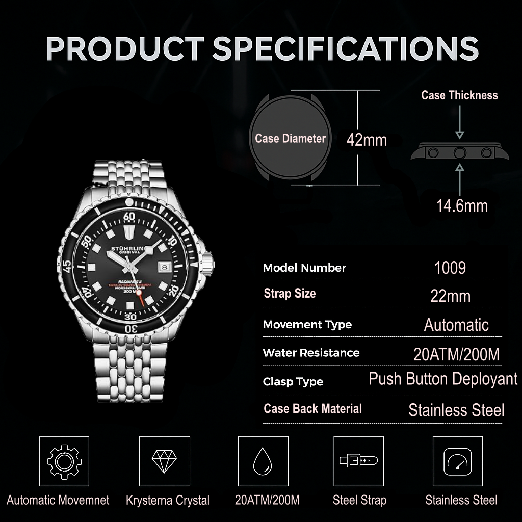 Swiss Automatic Radiance 1009 42mm Diver