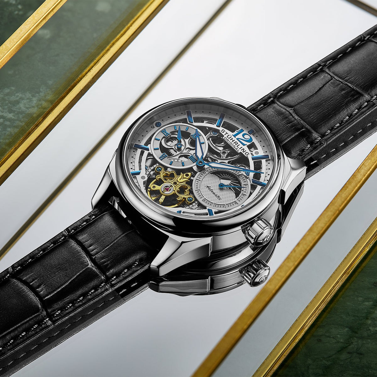 Vanguard 1019 Dual Time אוטומטי 42 מ"מ שלד