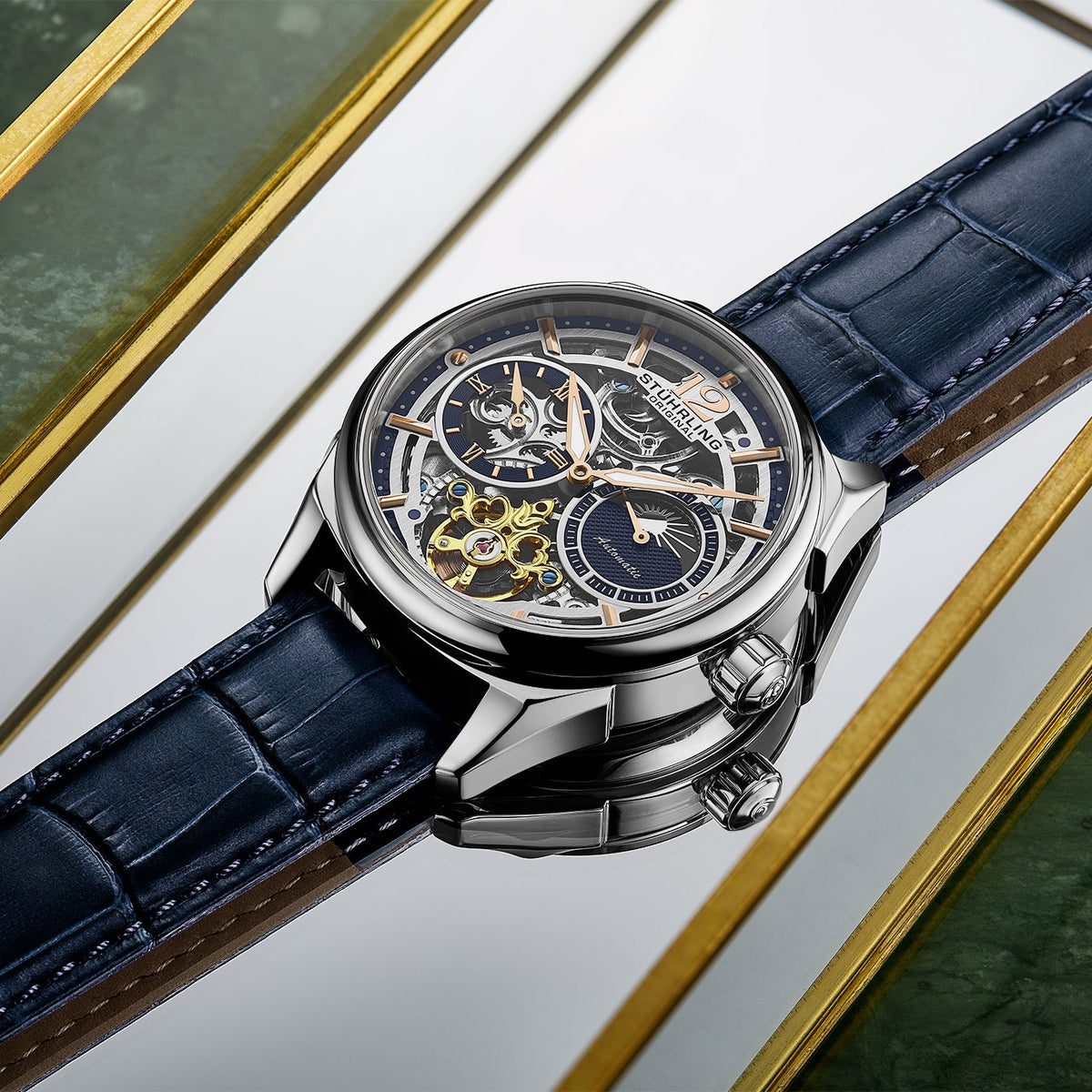 Vanguard 1019 Dual Time אוטומטי 42 מ"מ שלד