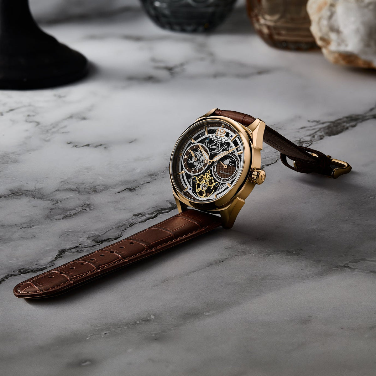 Vanguard 1019 Dual Time אוטומטי 42 מ"מ שלד