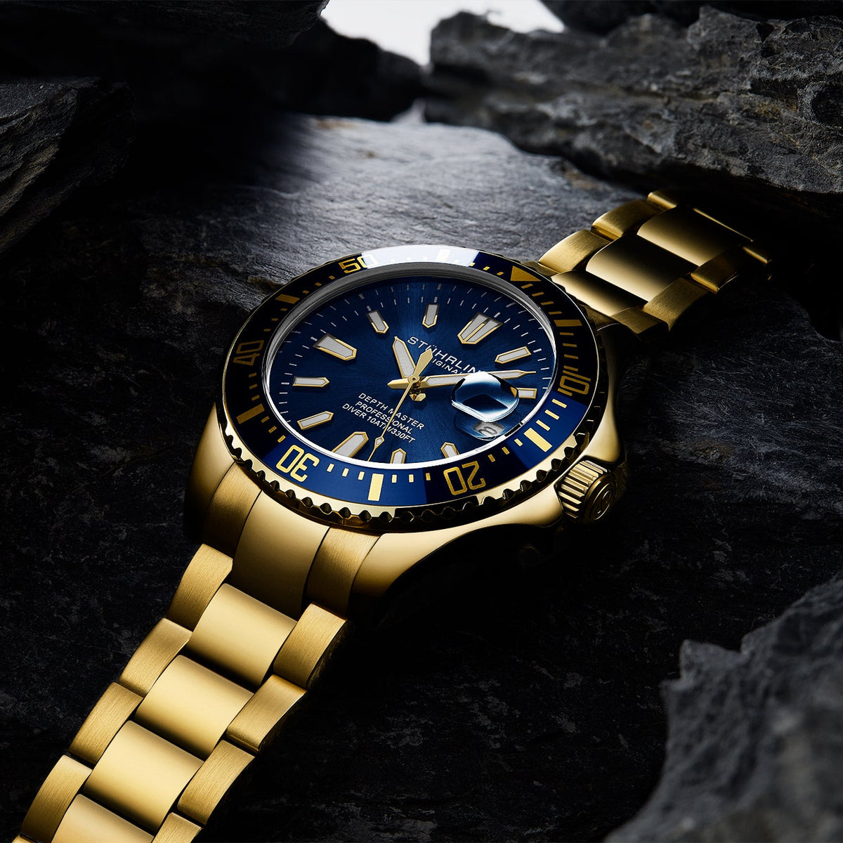 Stührling Depthmaster 3950A Quartz 42mm Diver