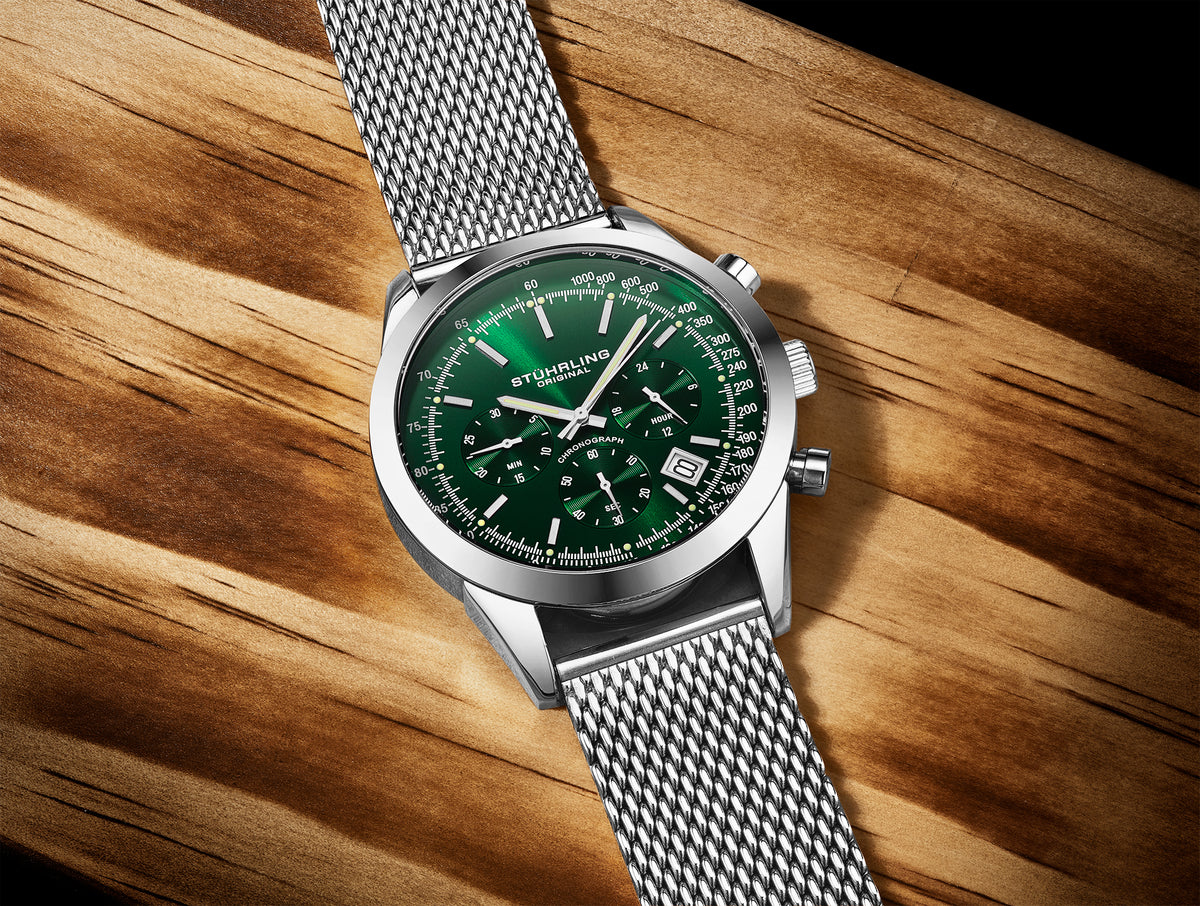 Stührling Rialto 3975L Quartz 44mm Chronograph