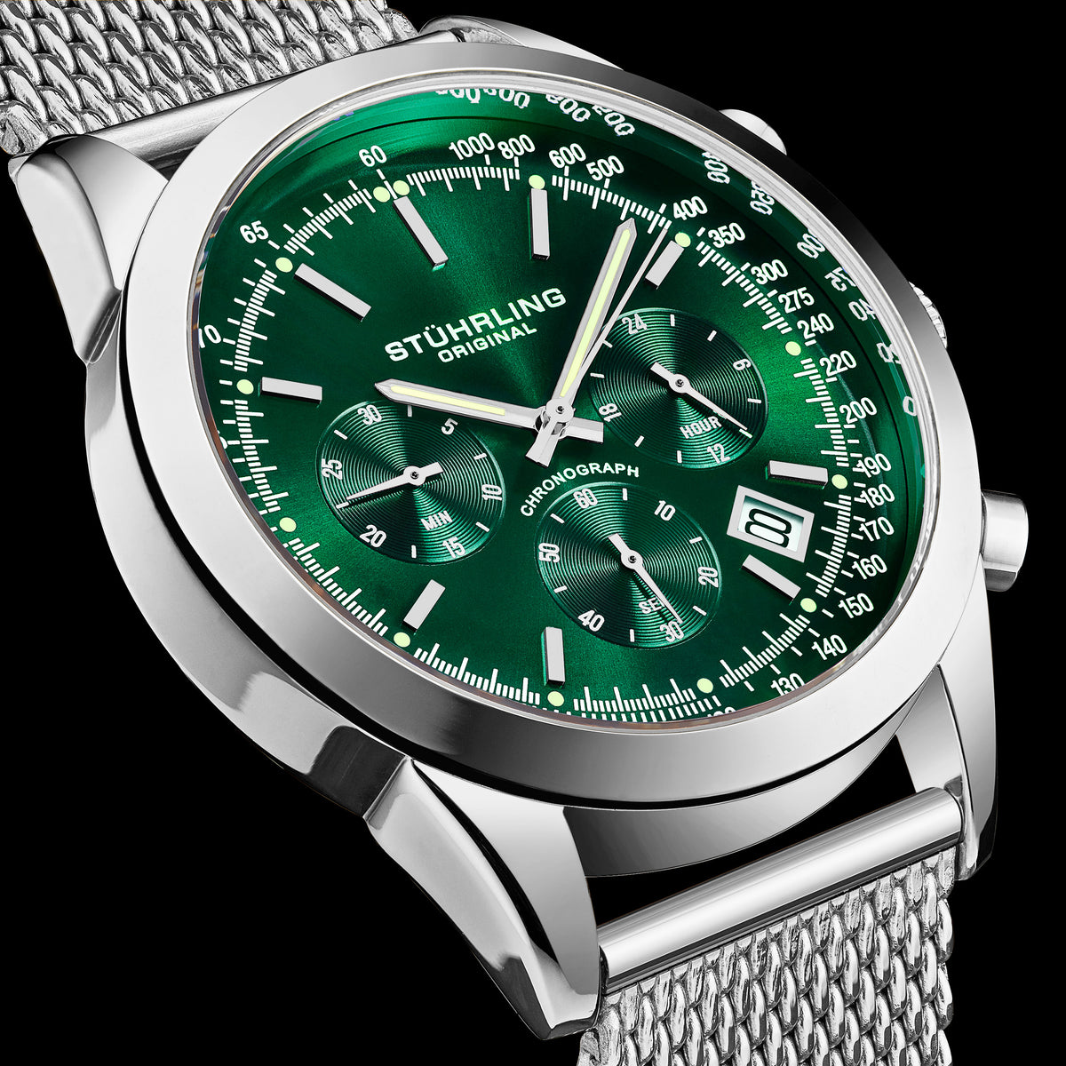 Stührling Preston 3975 Quartz 44mm Chronograph