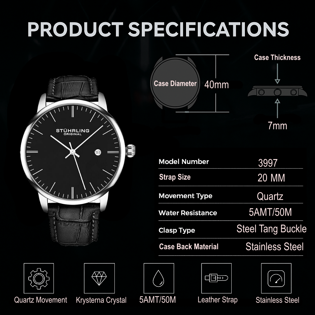 Rasa 3997 Quartz 40mm Classique