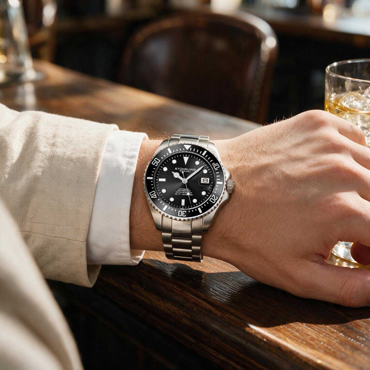Stührling Japanese Automatic Depthmaster 4048 42mm Diver