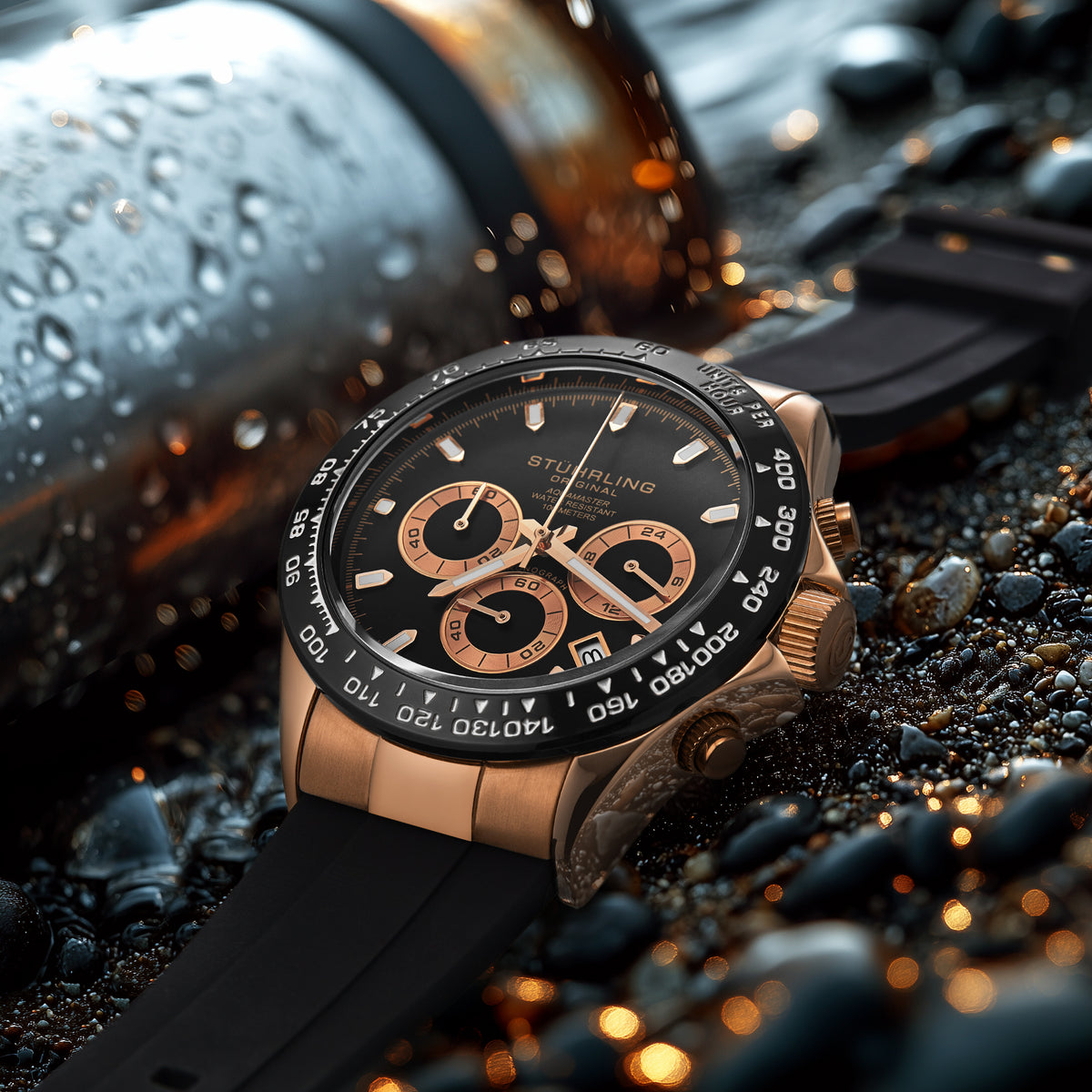 Stührling Aquamaster 4050 Chronograph Watch 42mm