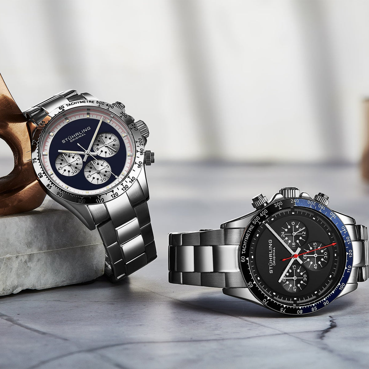 Stührling Chronomark 4066 Mens 40mm