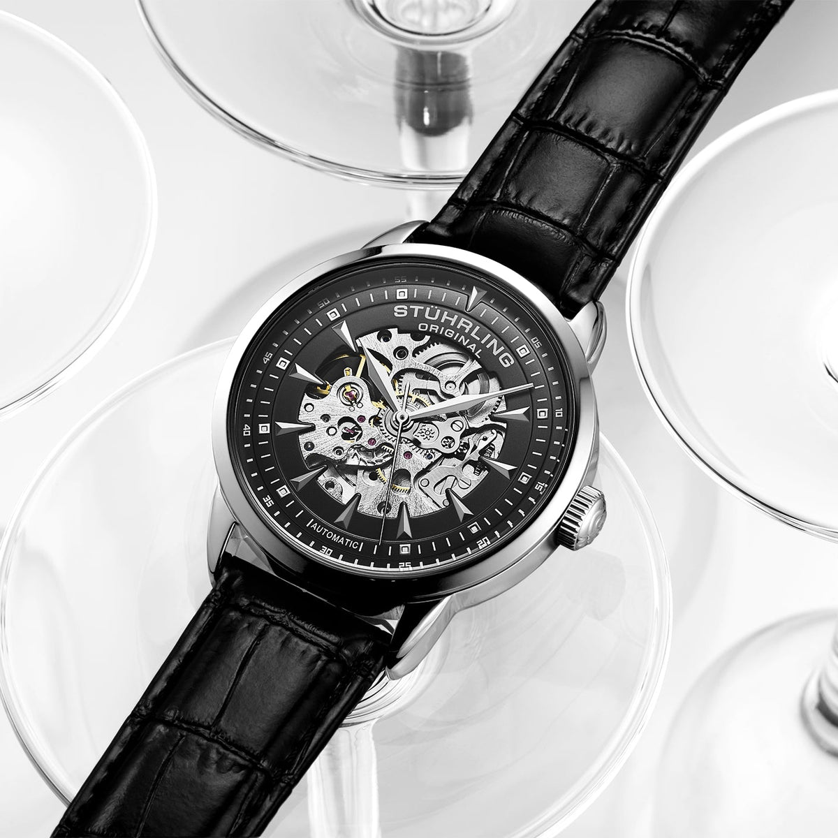 Stührling Executive Reserve 4071 Mens Watch 44mm