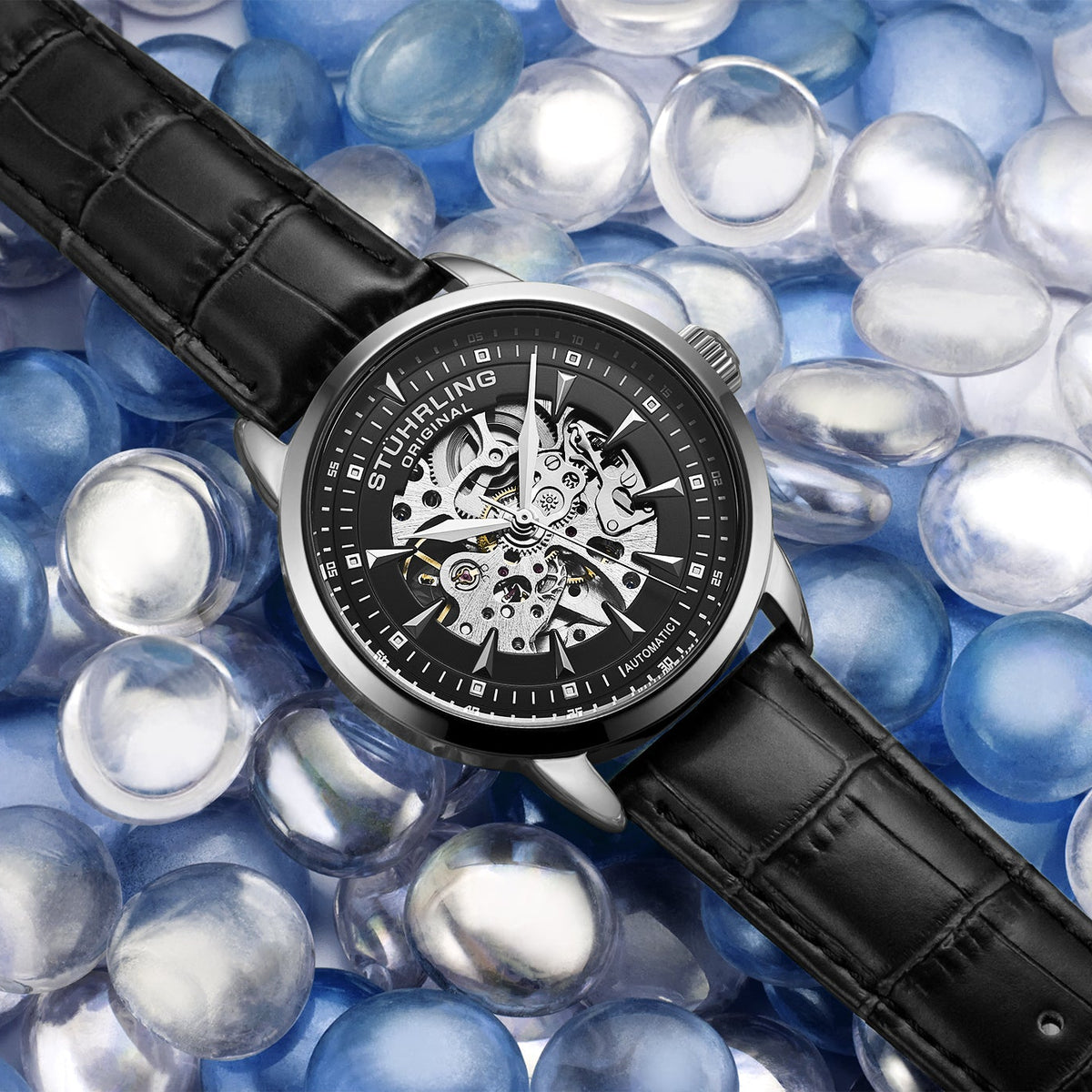 Stührling Executive Reserve 4071 Mens Watch 44mm