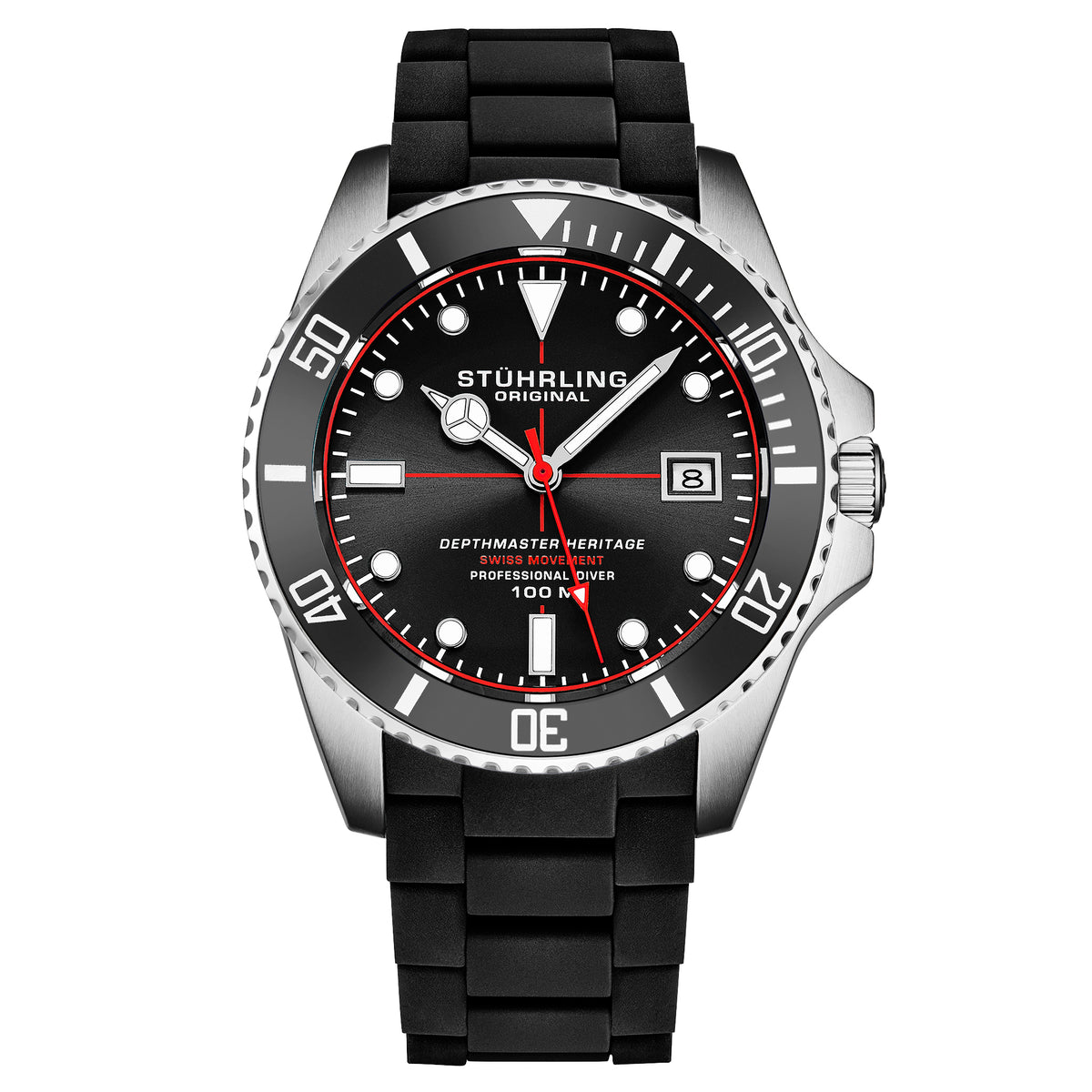 Stührling Datemaster Heritage 4087 Aquadiver 44mm