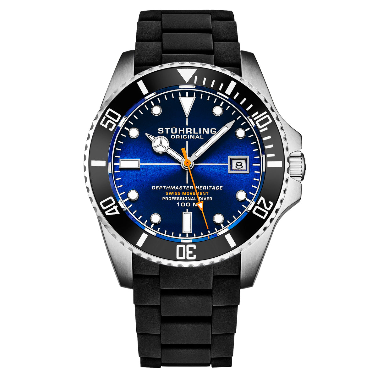 Stührling Datemaster Heritage 4087 Aquadiver 44mm