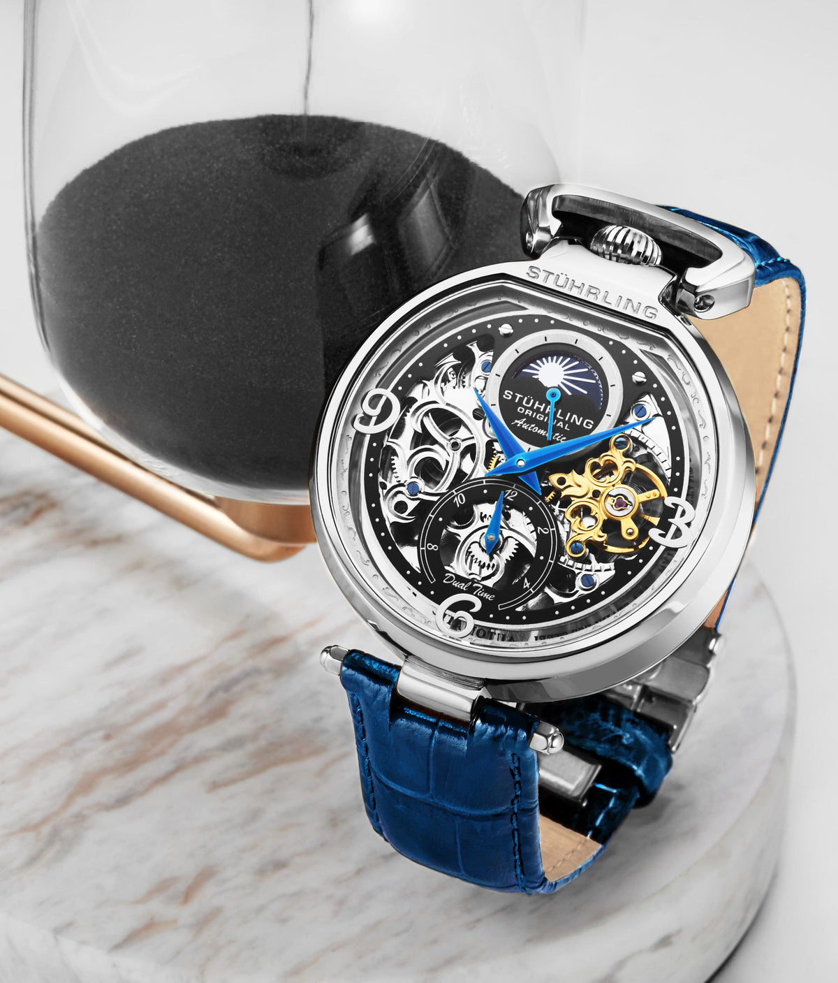Modena 3954 Dual Time Automatique 46 mm Squelette
