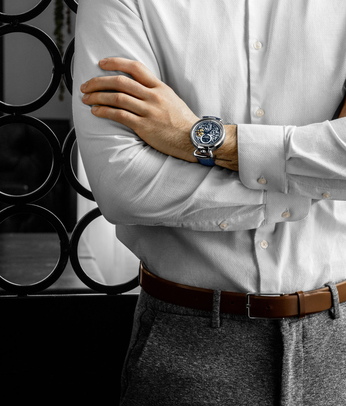 Modena 3954 Dual Time Automatique 46 mm Squelette