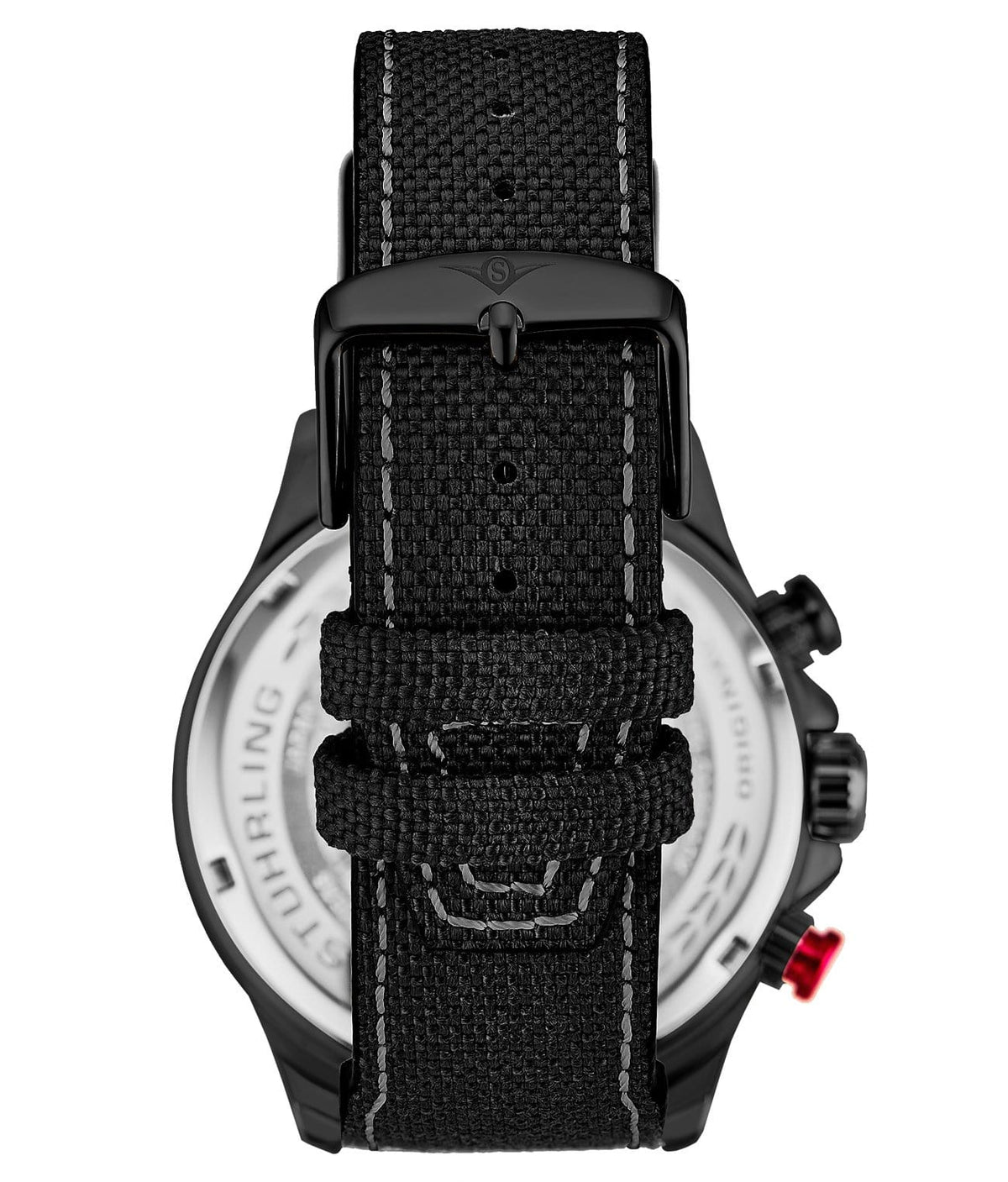 Black Dial / Black Case / Black Leather Strap Black Tang Buckle