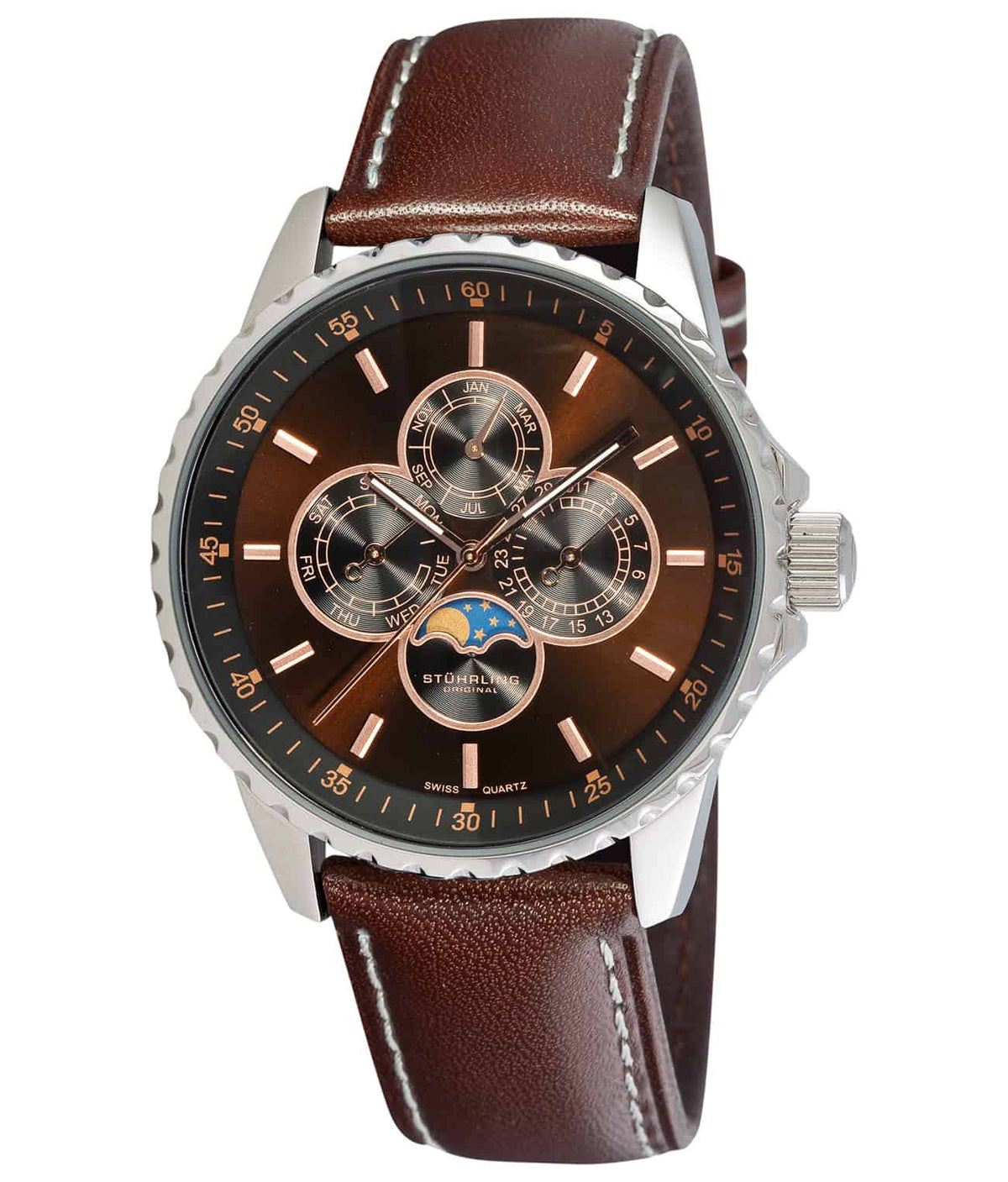 Brown/Silver/Brown