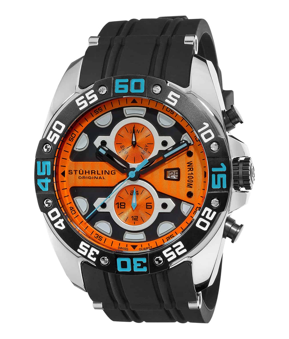 Orange/Silver/Black