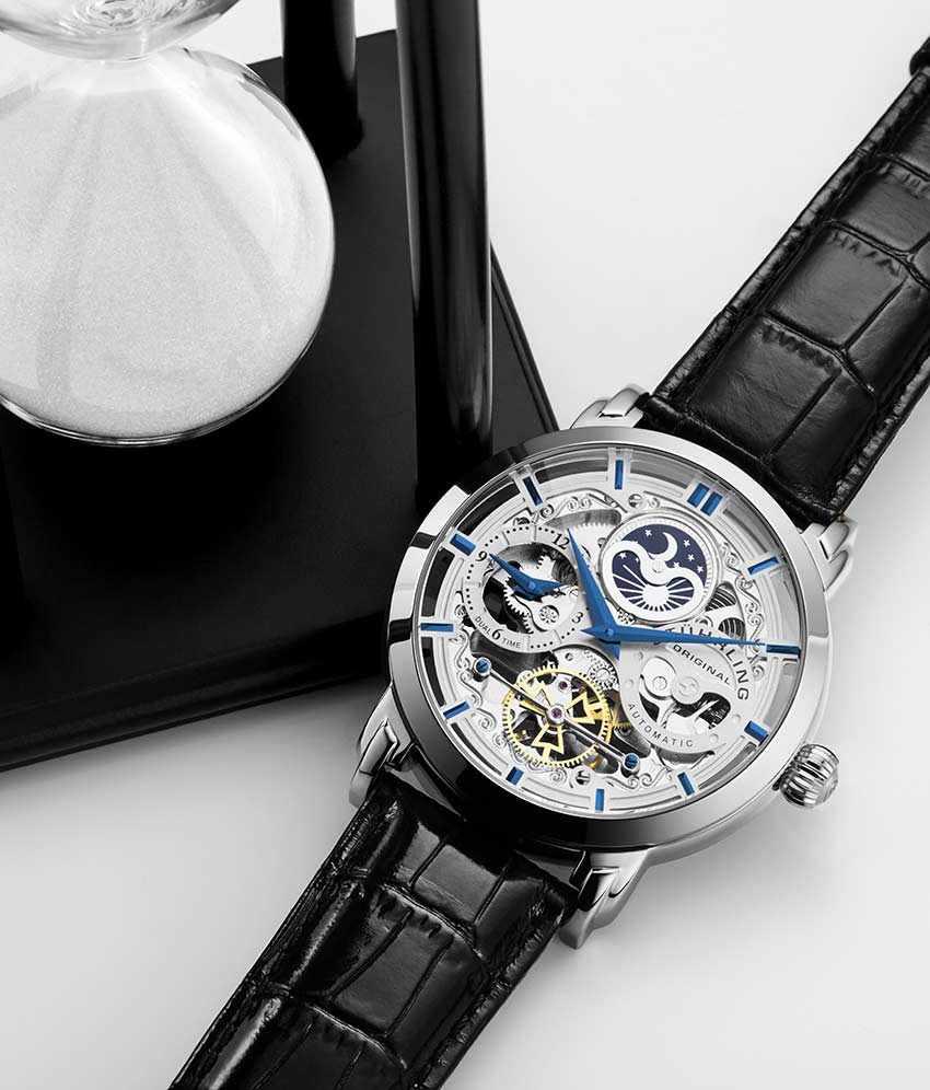 Silver Dial / Silver Case / Black Band