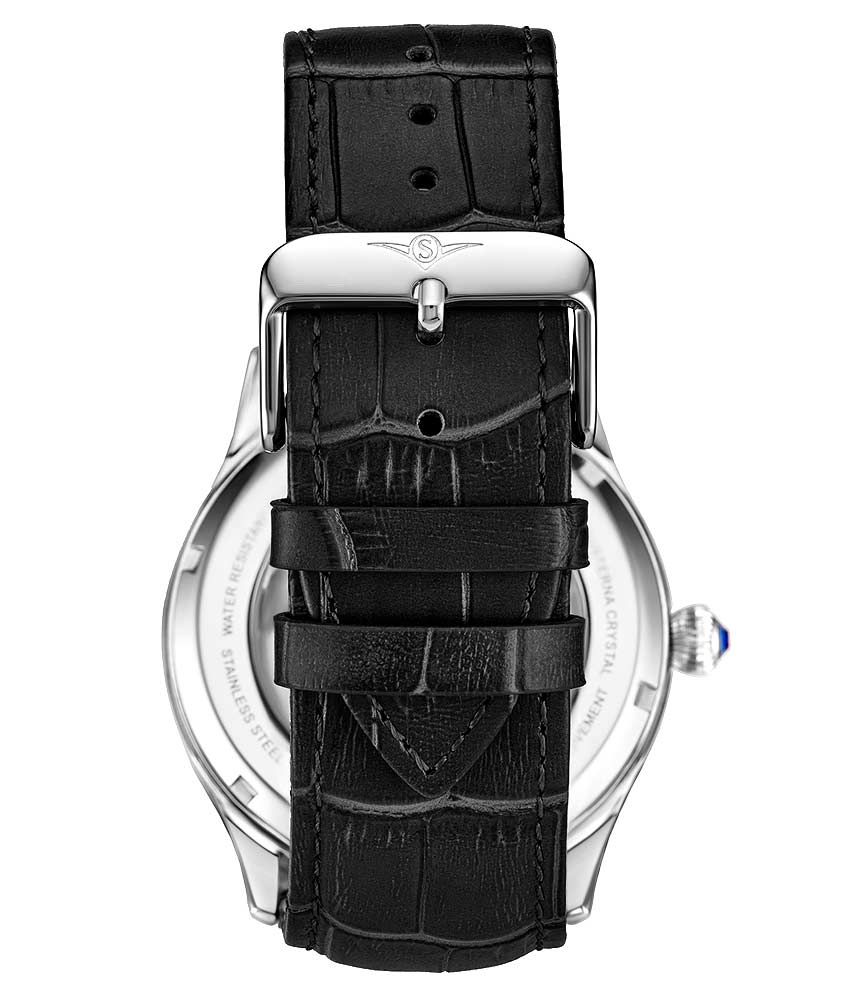Black Dial / Silver Case / Black Band
