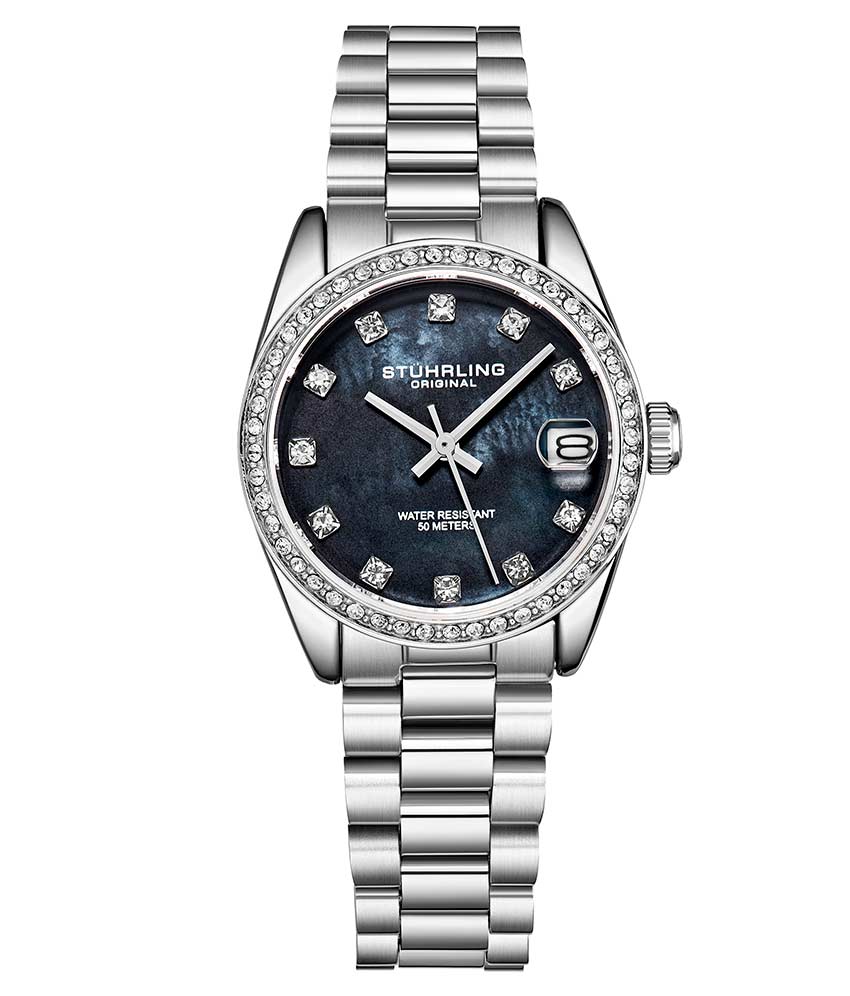 Black Dial / Silver Case / Silver Band