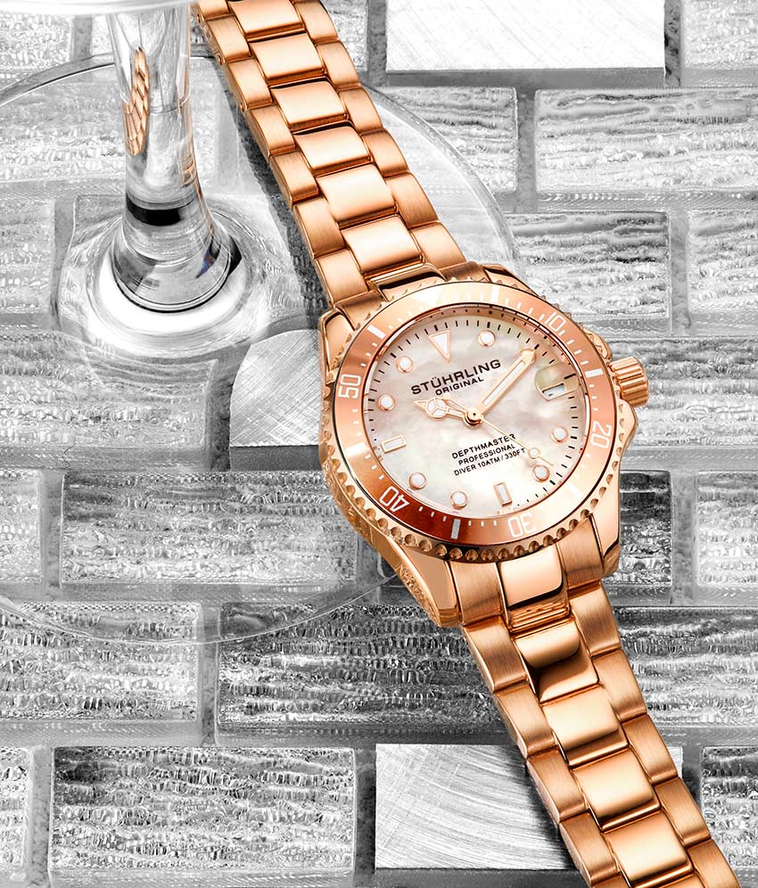 White Dial / Rose Case / Rose Band