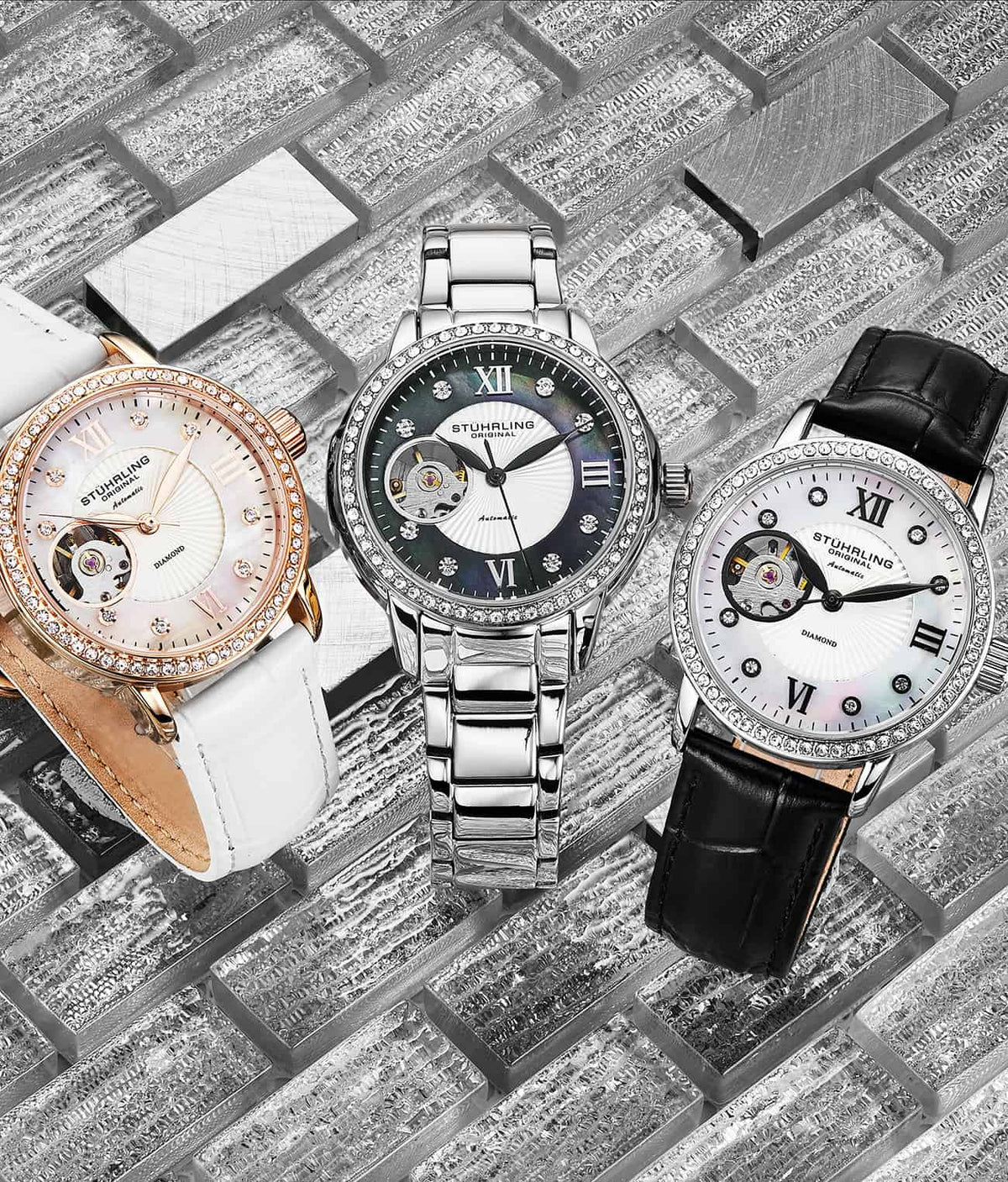 Green Dial / Silver Case / Silver Band