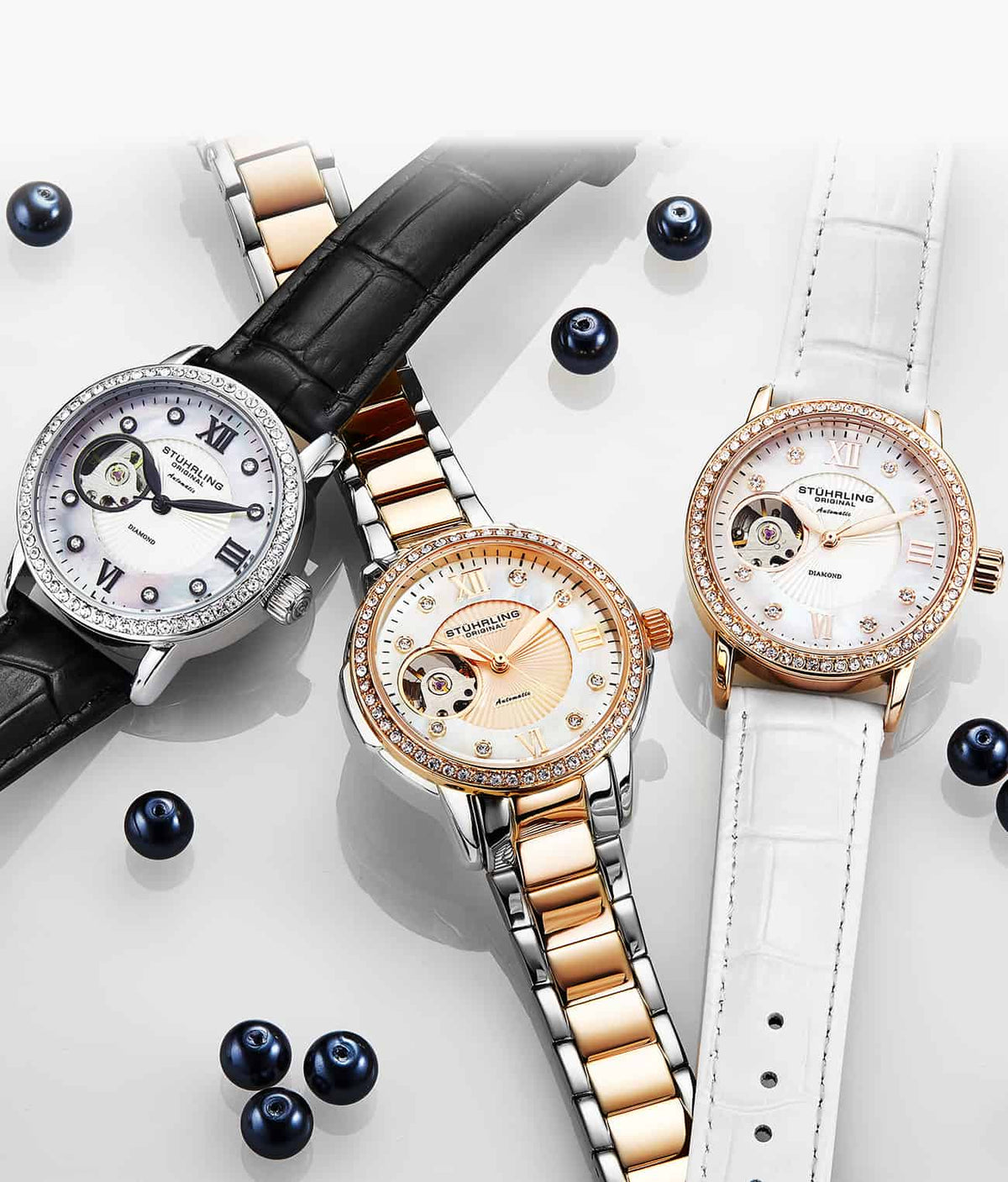 Silver Dial / Silver Case / Rose Band