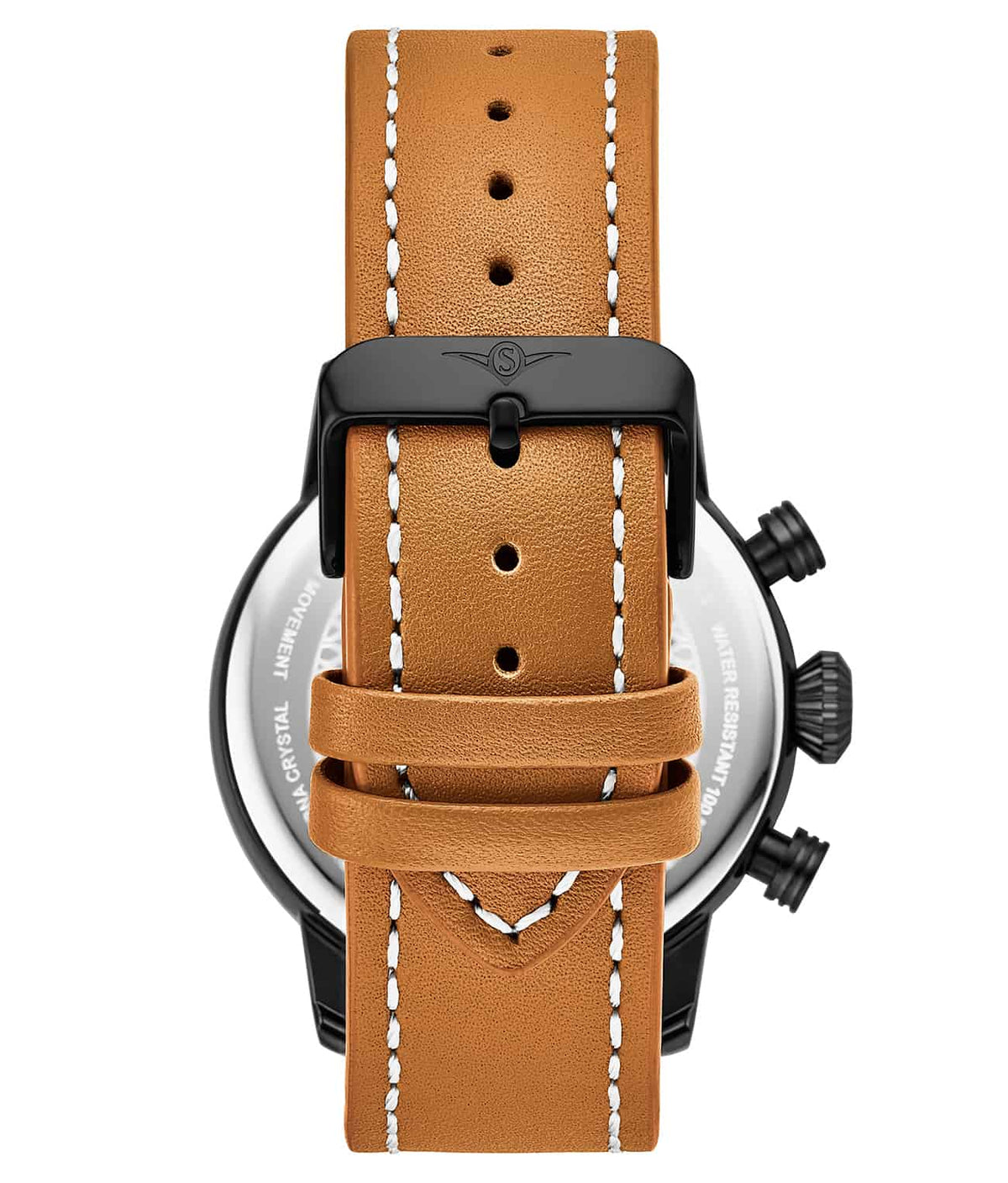 Black Dial / Black Case / Tan Band