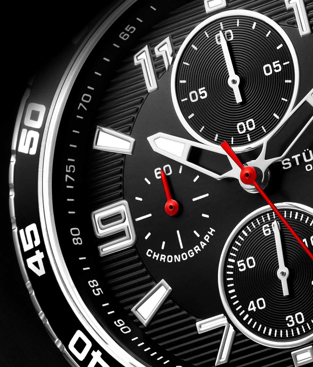 Black Dial / Silver Case / Silver Band