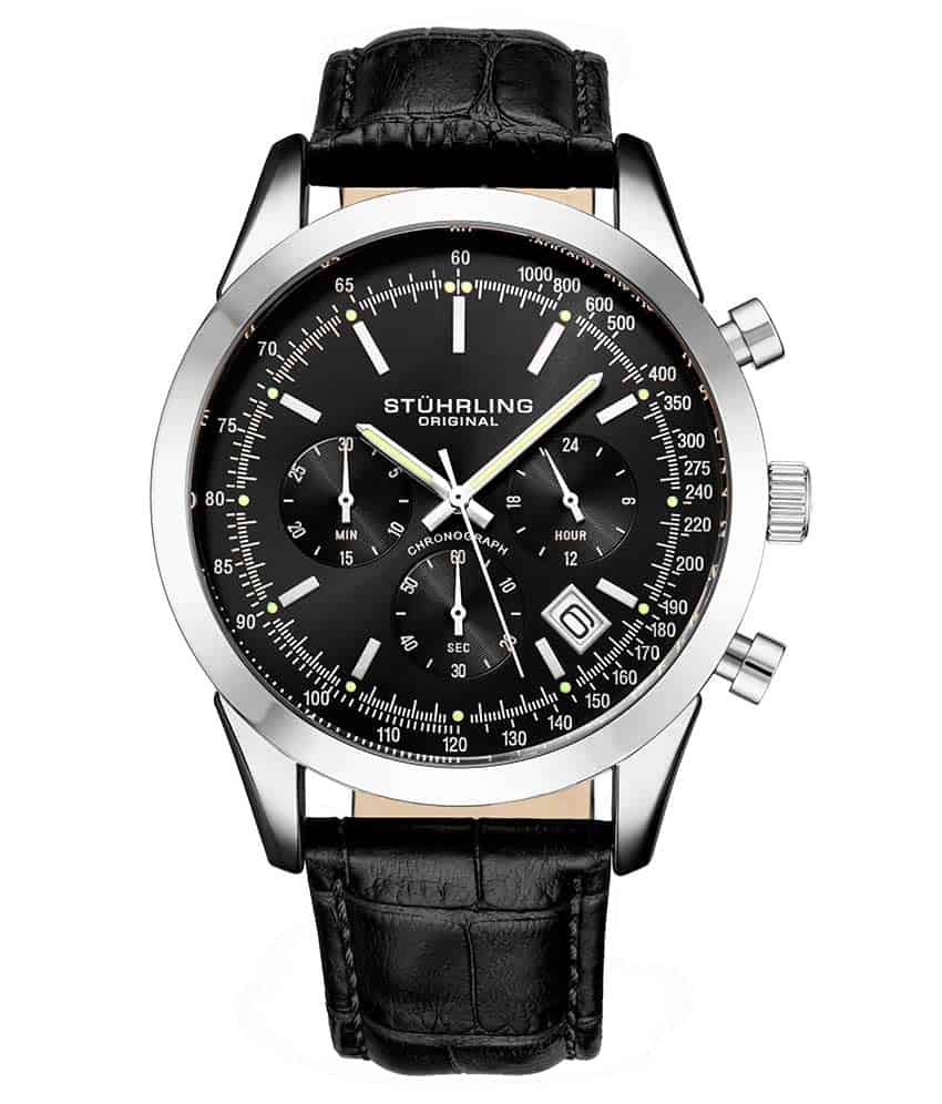 Black Dial / Silver Case / Black Band