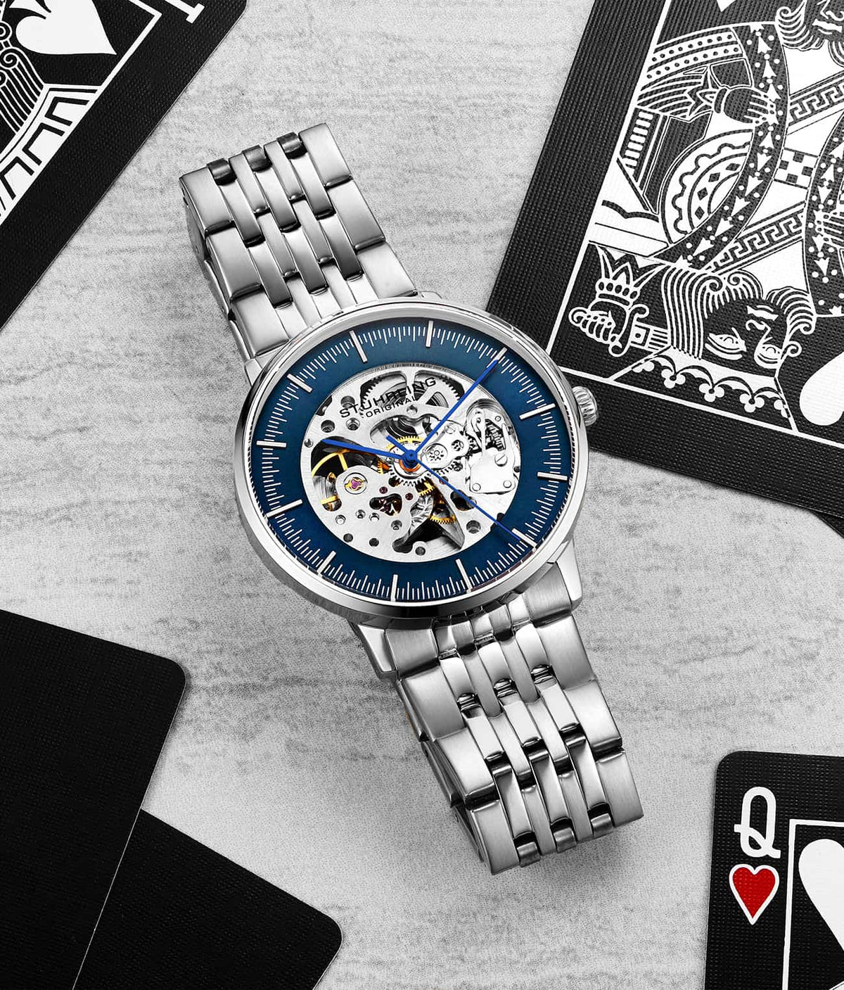 Blue Dial / Silver Case / Silver Band