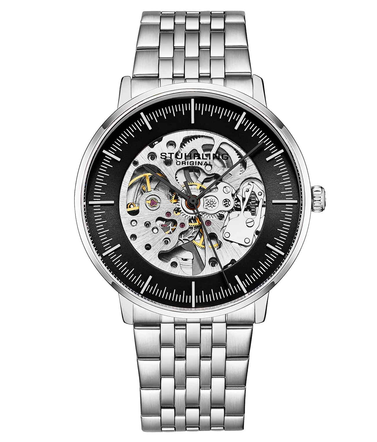 Black Dial / Silver Case / Silver Band