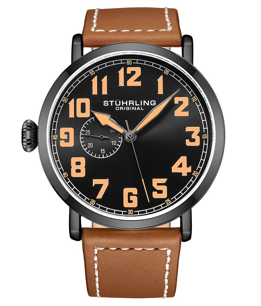 Black Dial / Black Case / Tan Band
