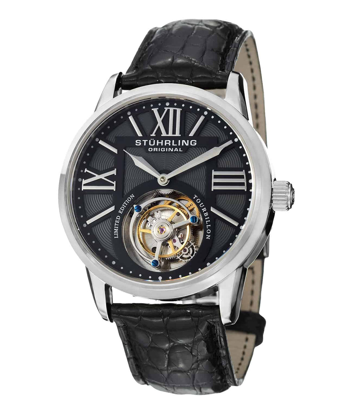 Black Dial / Silver Case / Black Band