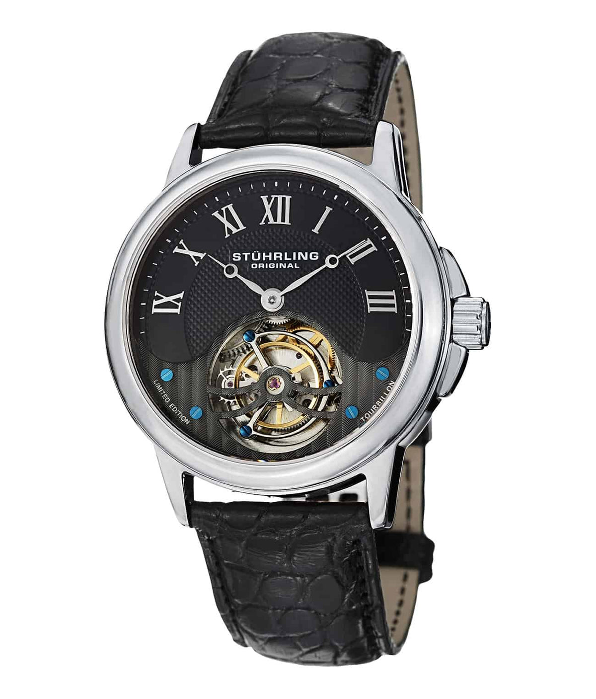 Black Dial / Silver Case / Black Band