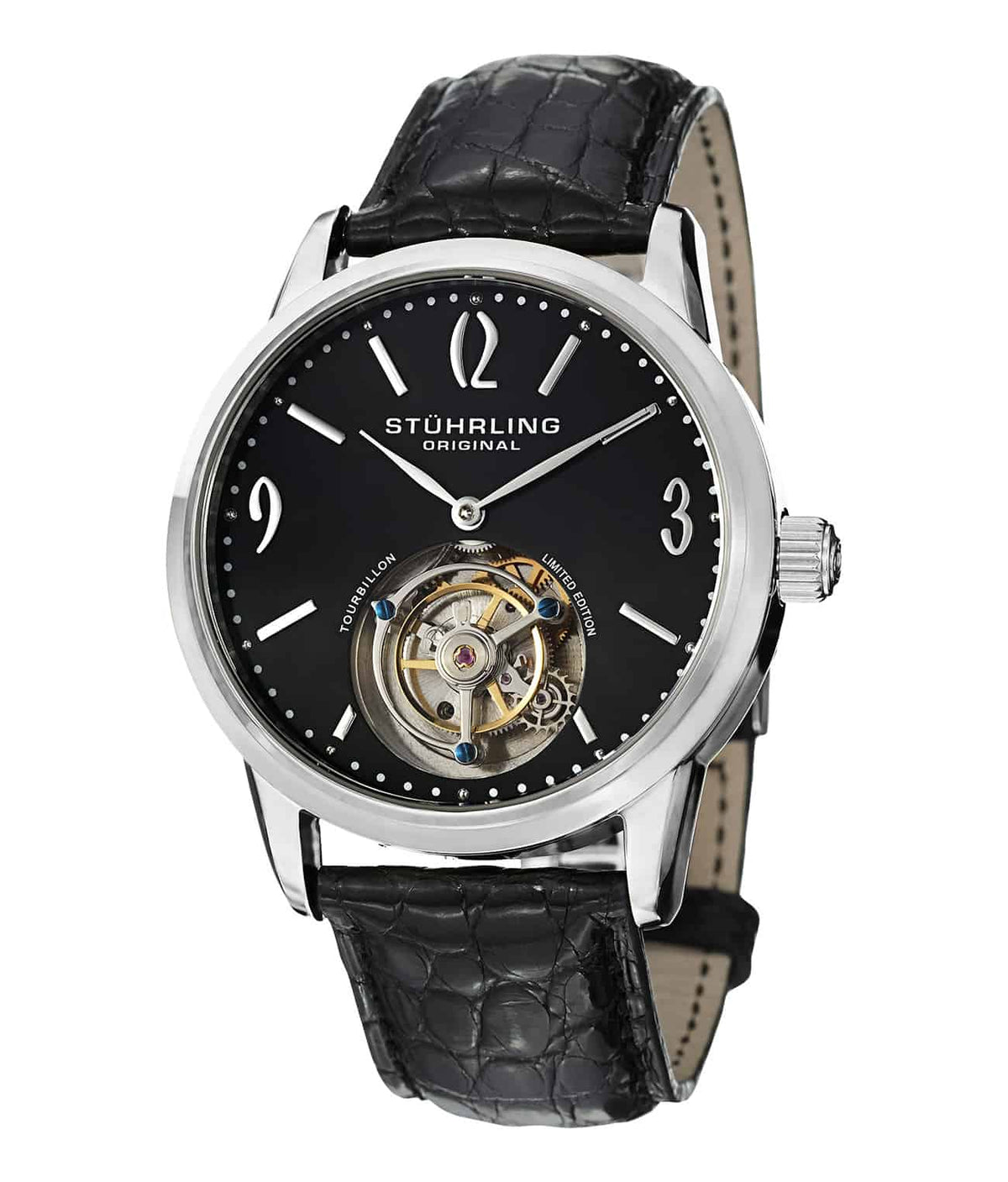 Black Dial / Silver Case / Black Band