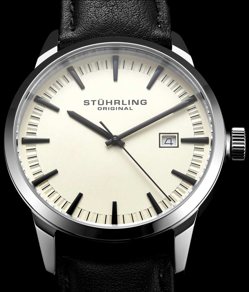 Ivory Dial / Silver Case / Black Band