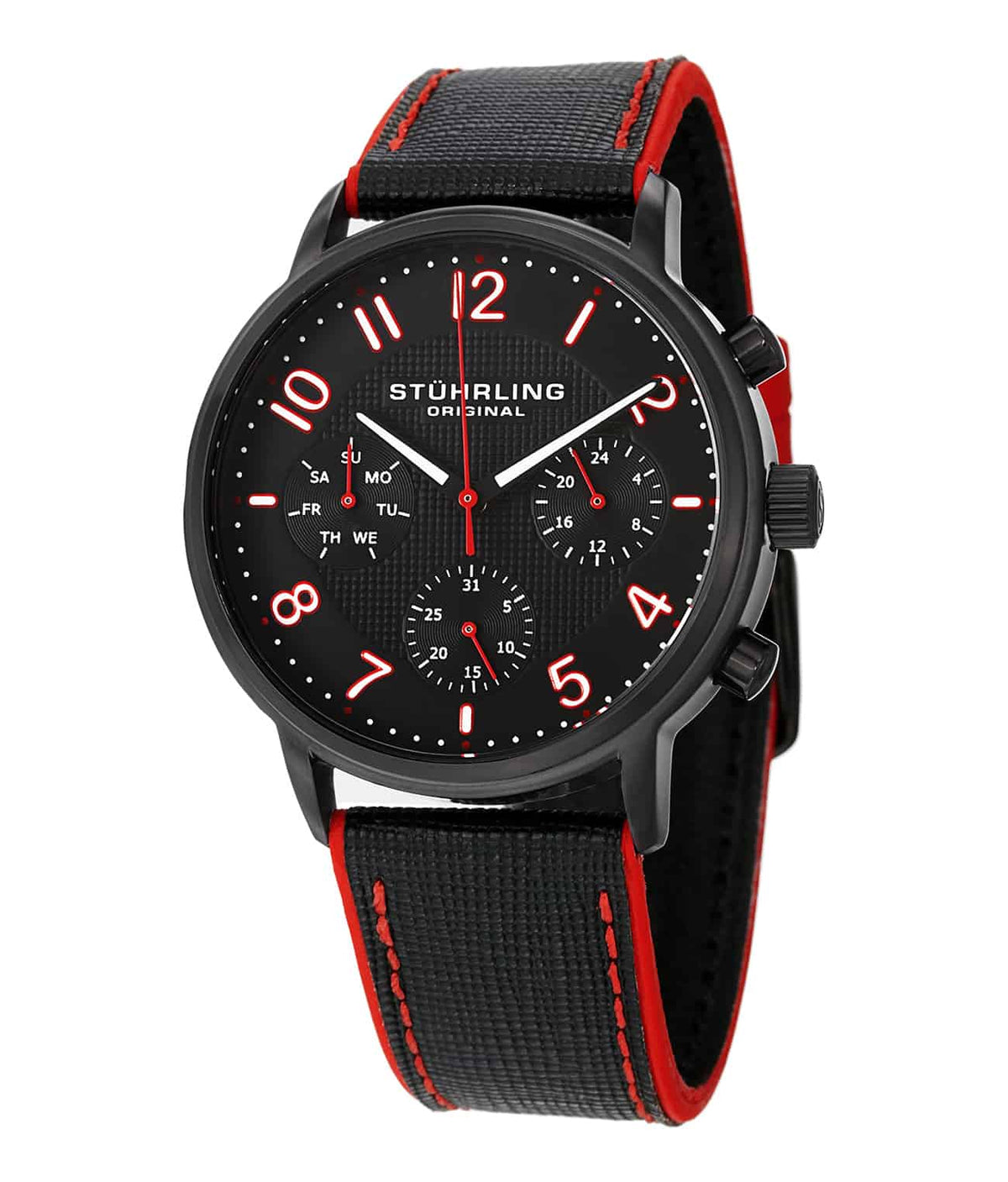 Black/Black PVD/Red