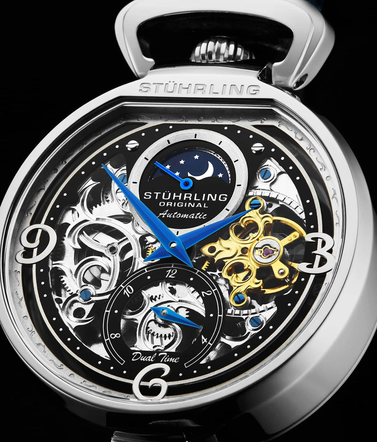Black Dial / Silver Case / Silver Band