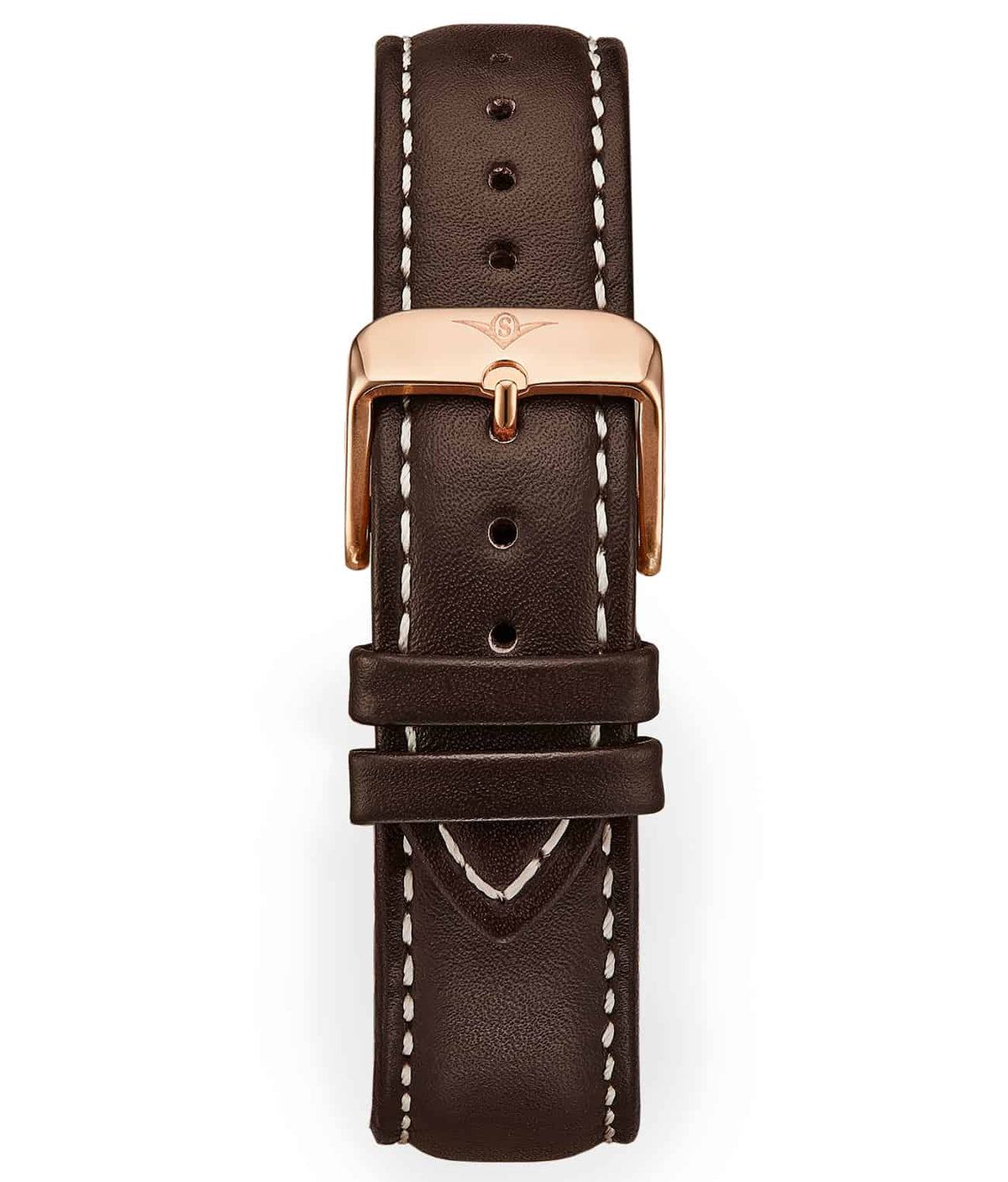 Genuine Leather Brown 20mm Strap