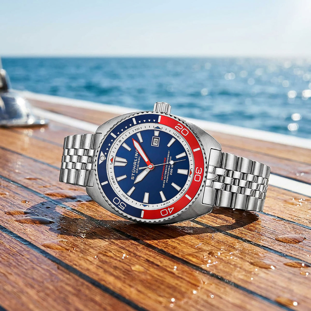 Stührling The Swiss Automatic Depthmaster 1008 45mm Diver