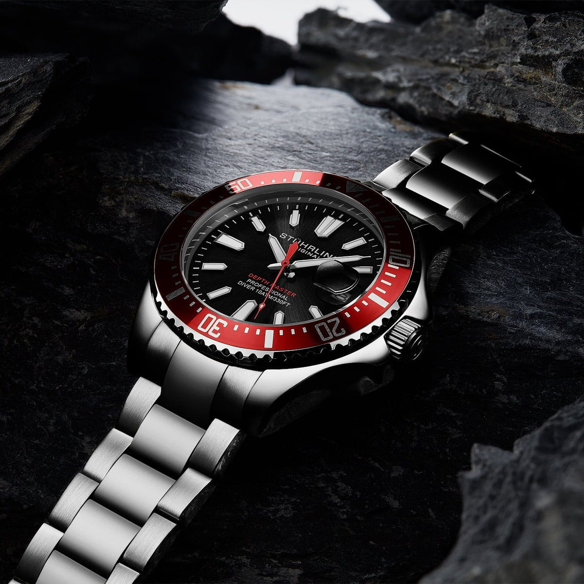Stührling Depthmaster 3950A Quartz 42mm Diver