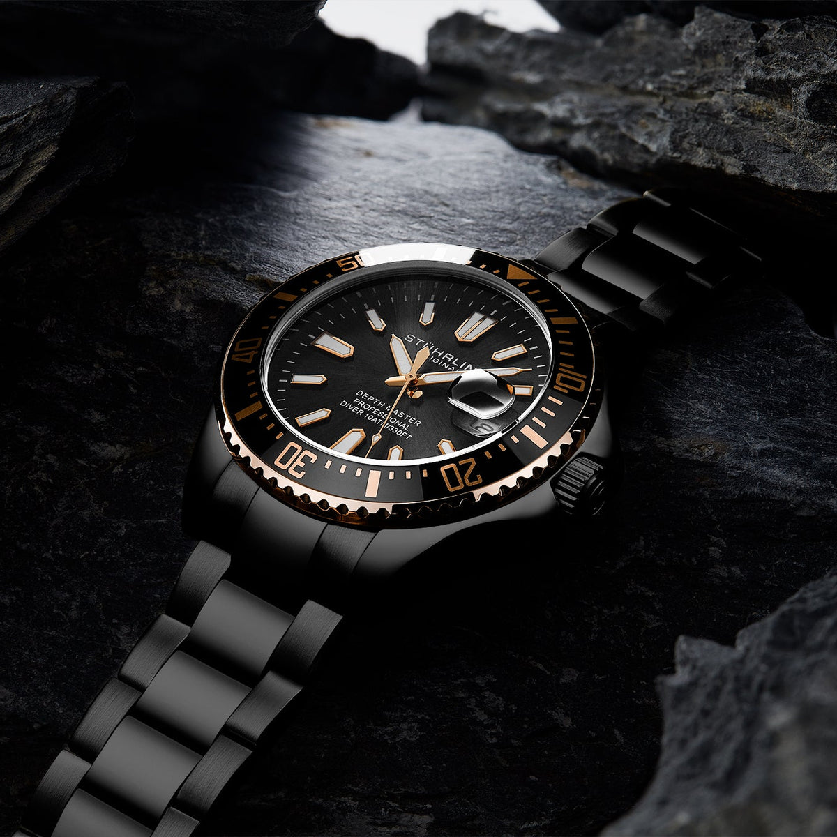 Stührling Depthmaster 3950A Quartz 42mm Diver