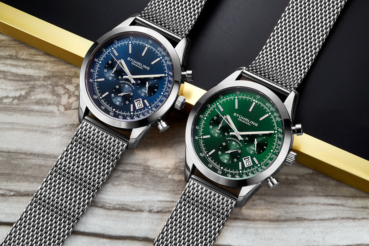 Stührling Rialto 3975L Quartz 44mm Chronograph