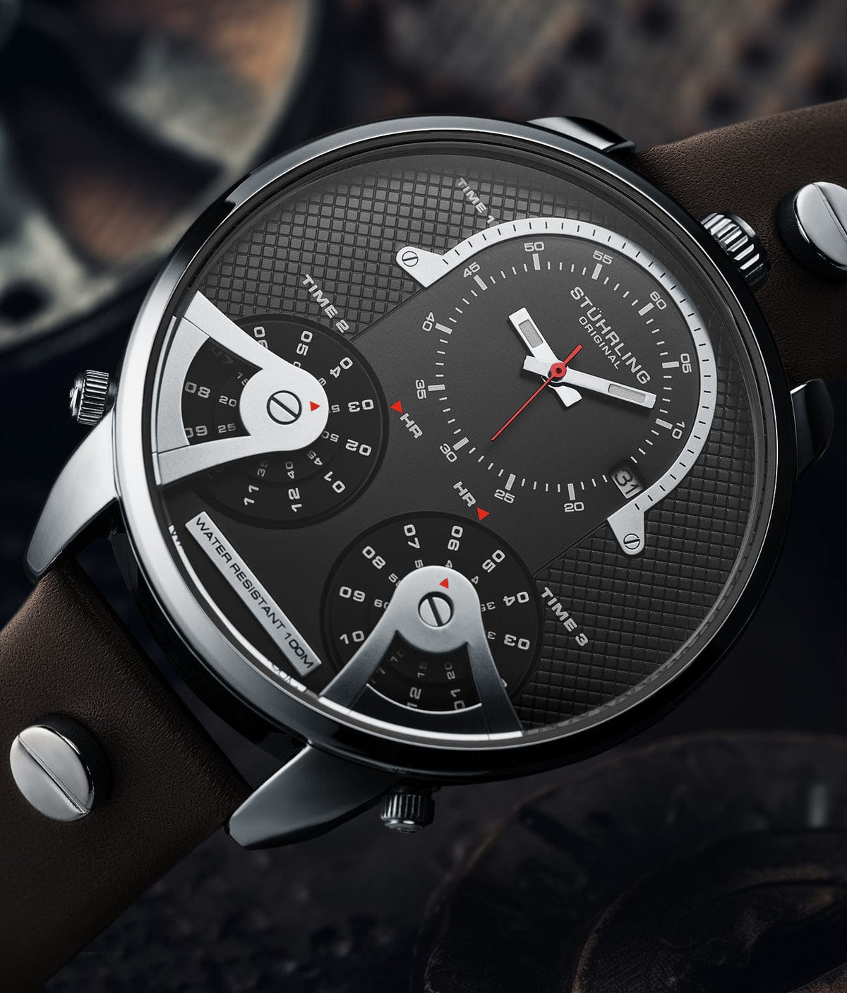 TerraTime Triple-Time Quartz 50mm