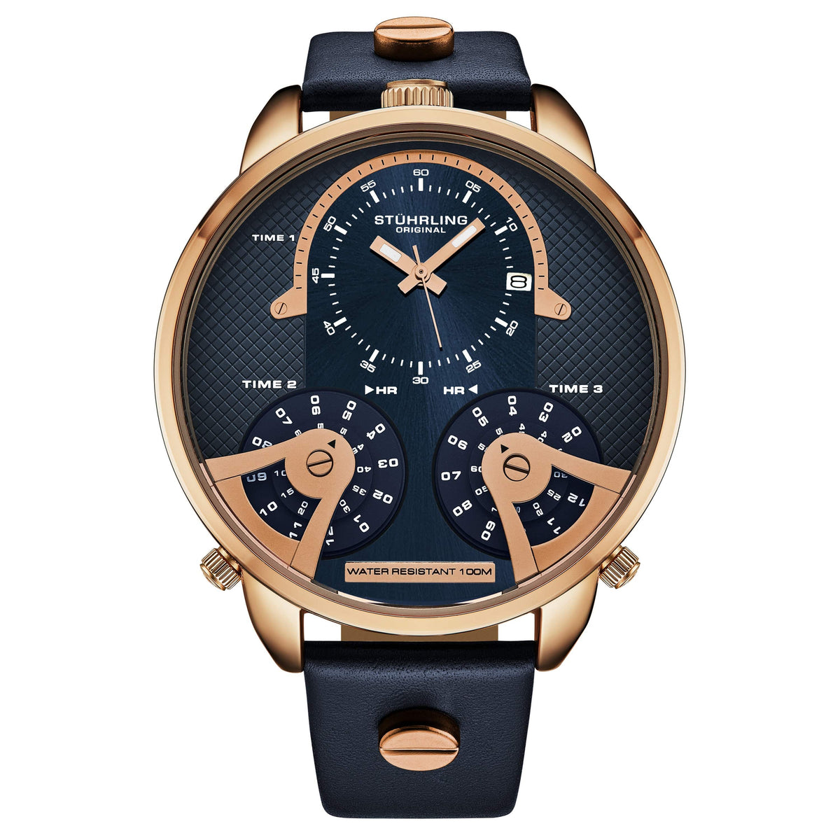 TerraTime Triple-Time Quartz 50mm
