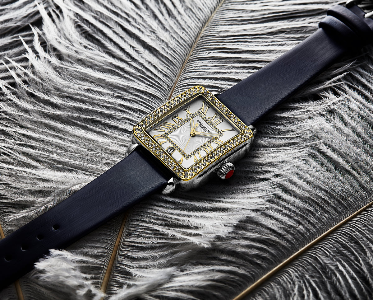 Stührling VivreLuxe 4060L 34mm Rectangle Ladies Quartz Fashion Watch