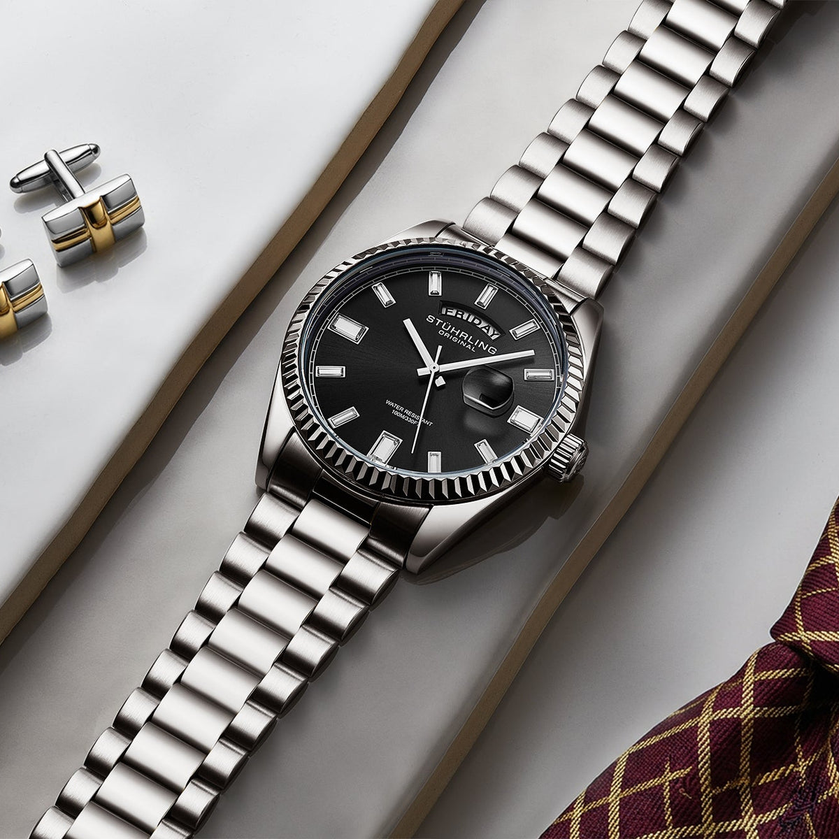 Stührling Sovrano 4070 Luxury Watch 42mm