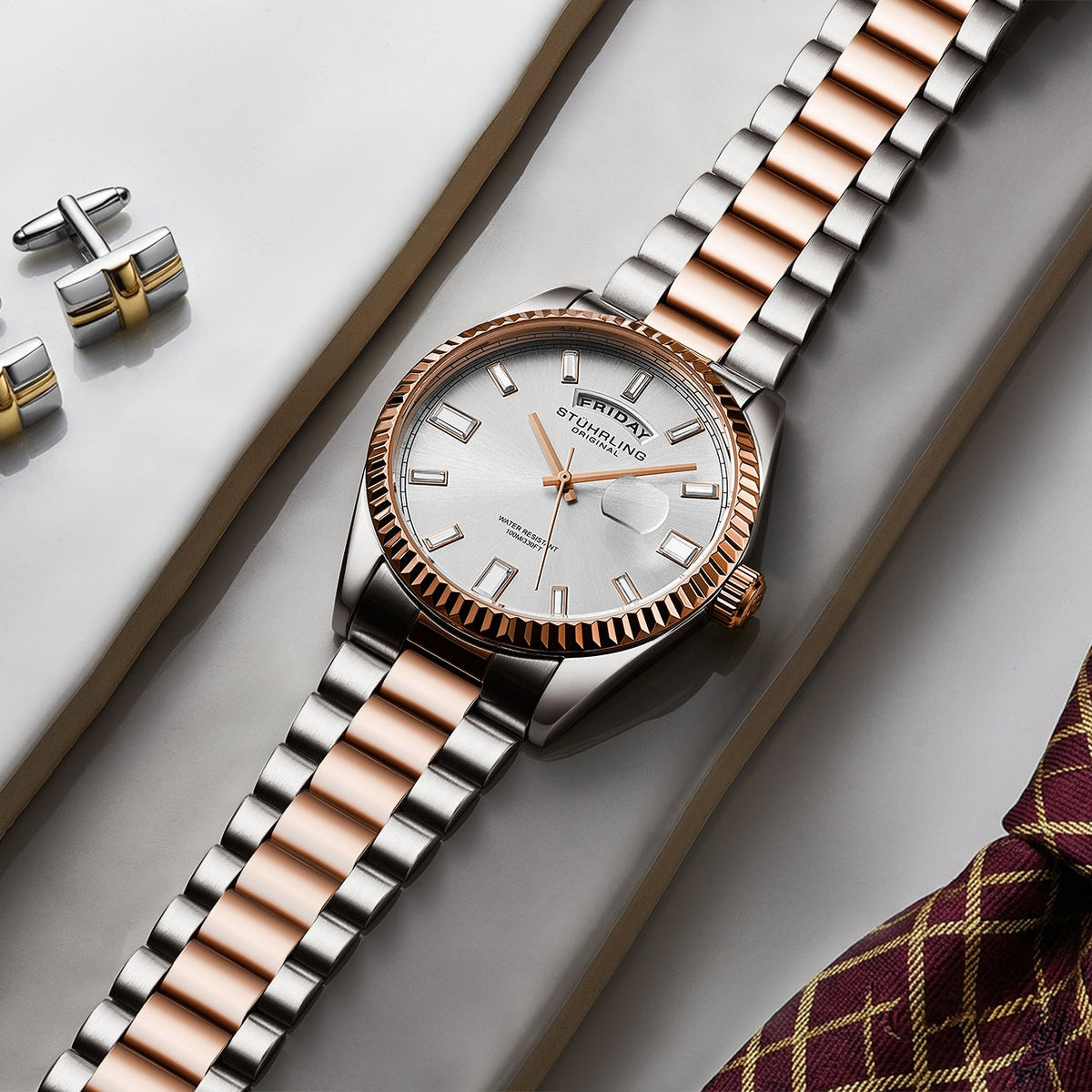 Stührling Sovrano 4070 Luxury Watch 42mm