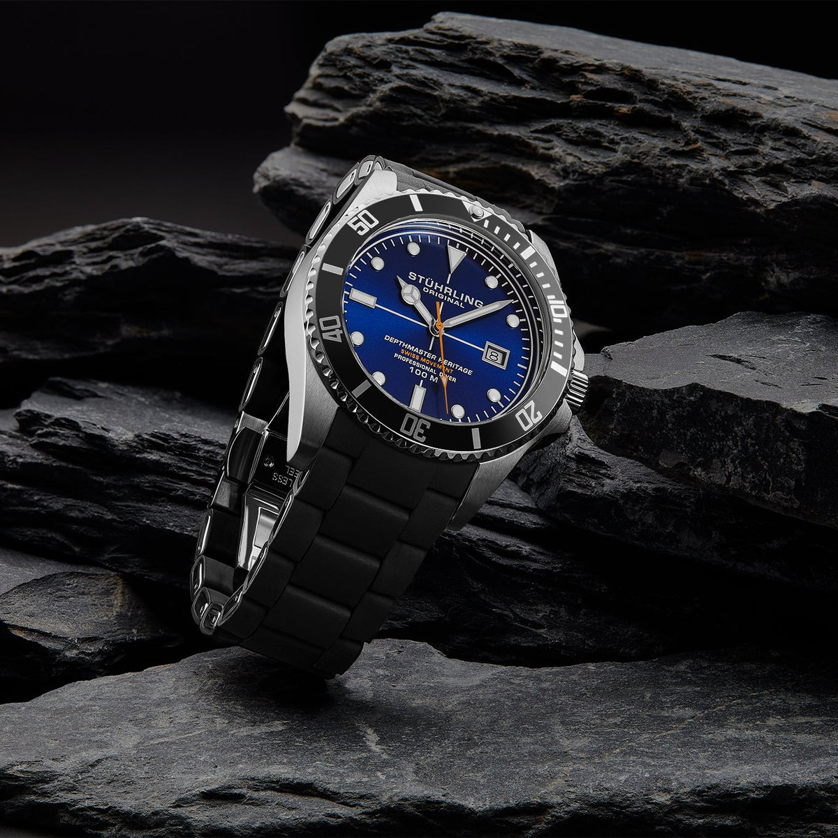 Stührling Datemaster Heritage 4087 Aquadiver 44mm