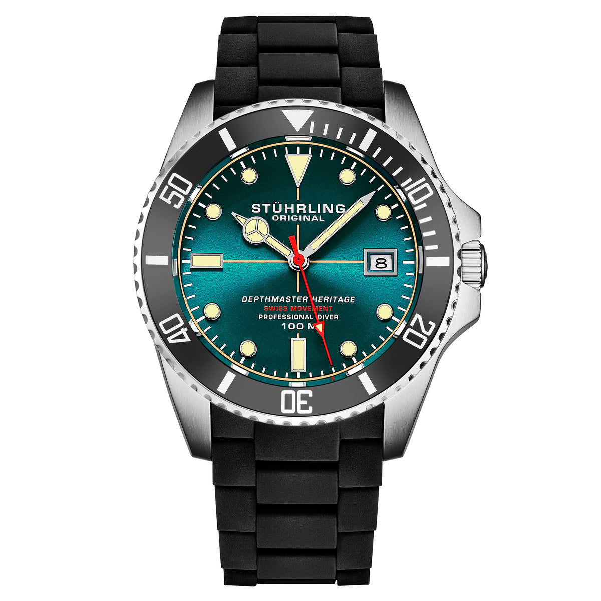 Stührling Datemaster Heritage 4087 Aquadiver 44mm